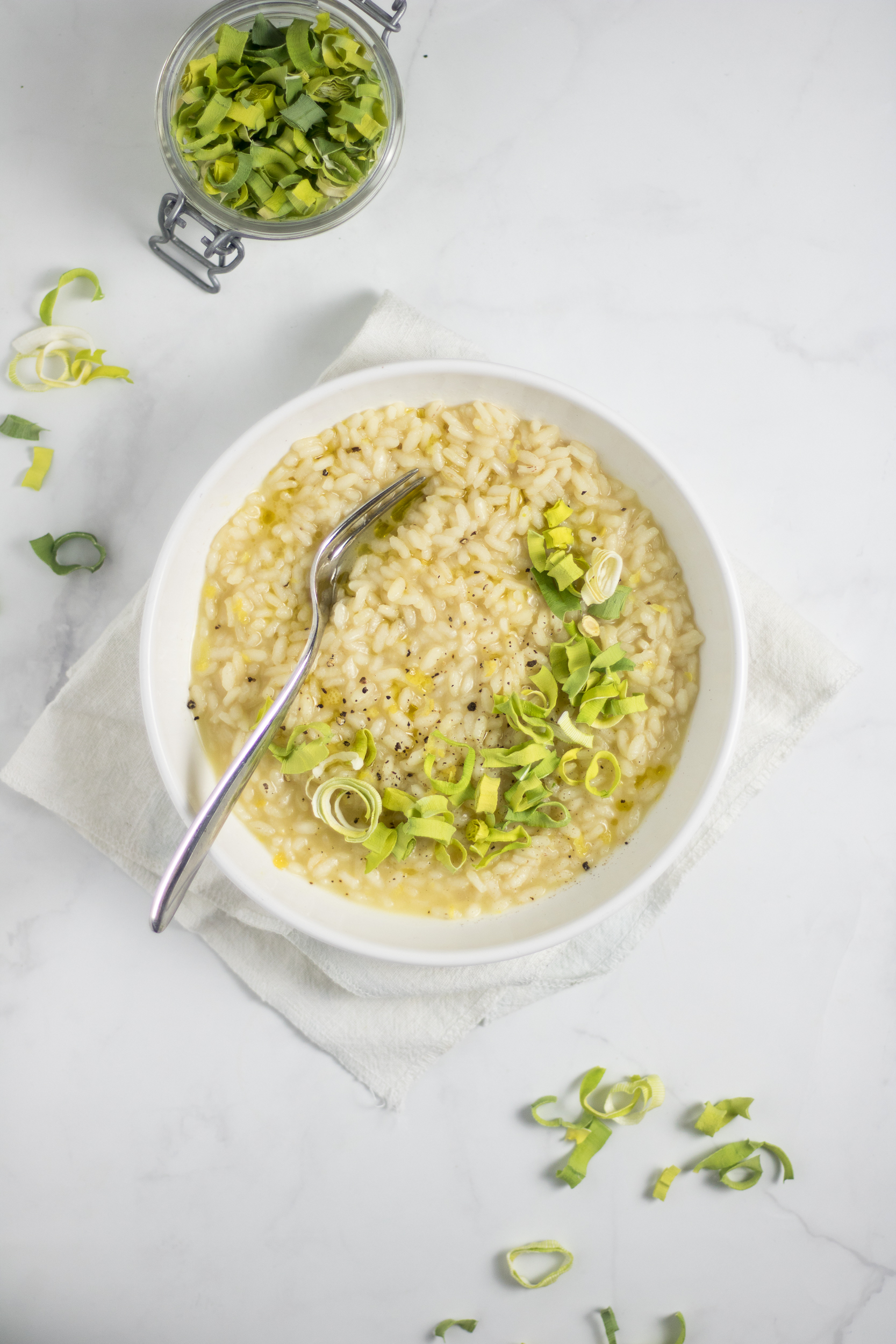 Risotto al limone con anelli di porro essiccato by Good ...